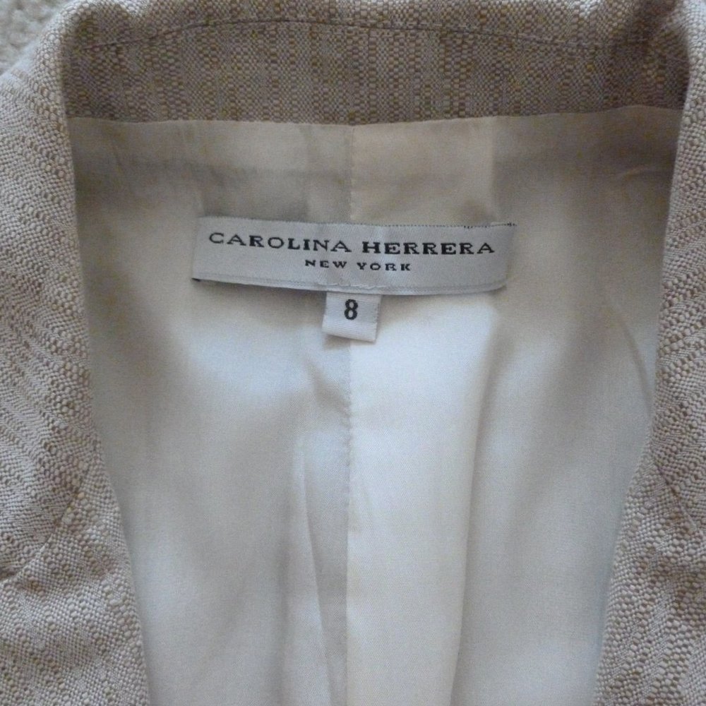 Carolina Herrera Cotton and Linen Blazer - Picture 10 of 11